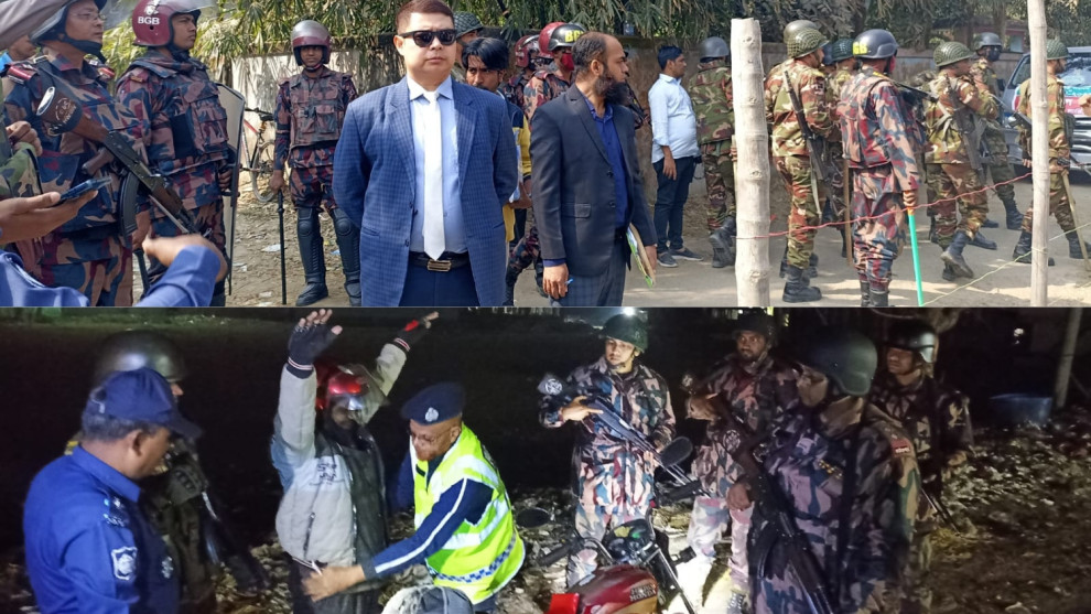 রামগড় ৪৩ বিজিবি'র ব্যবস্থায় নিরাপত্তা ও শান্তিপূর্ণ ভোট গ্রহণ