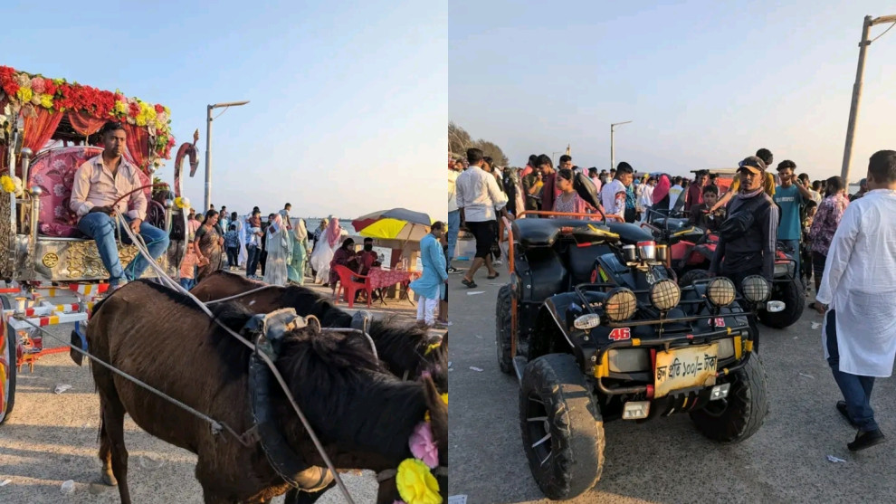 পতেঙ্গা সমুদ্র সৈকতে পর্যটকদের ভোগান্তি, চাঁদাবাজি,জুয়ার আসর ও অবৈধ দোকানে নষ্ট হচ্ছে সৌন্দর্য