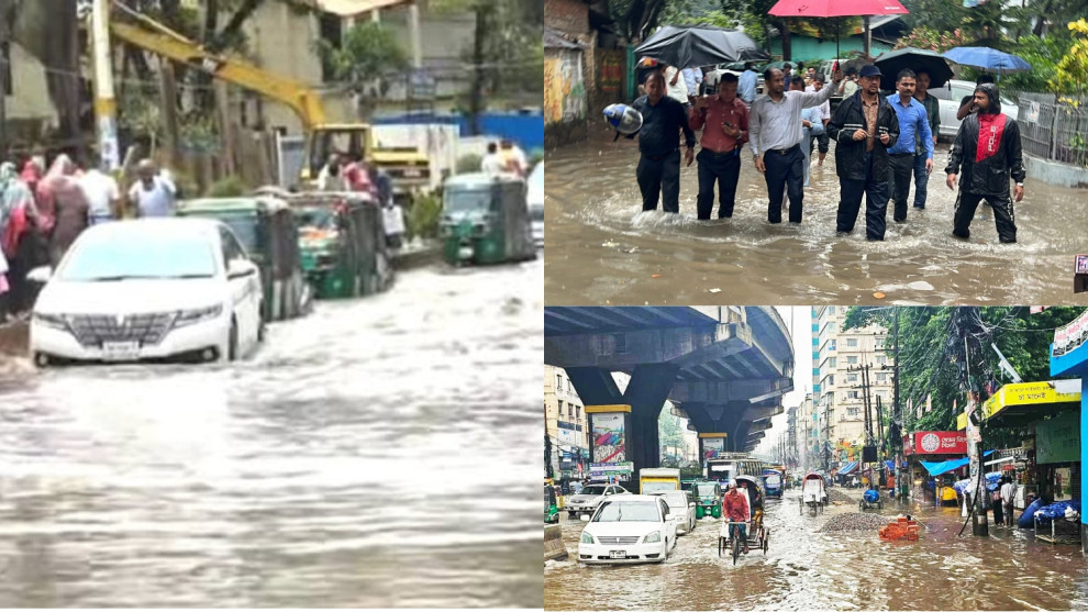 চট্টগ্রামে কয়েক ঘণ্টার ভারী বৃষ্টিতে তীব্র জলাবদ্ধতা, ভোগান্তিতে নগরবাসী  ‎