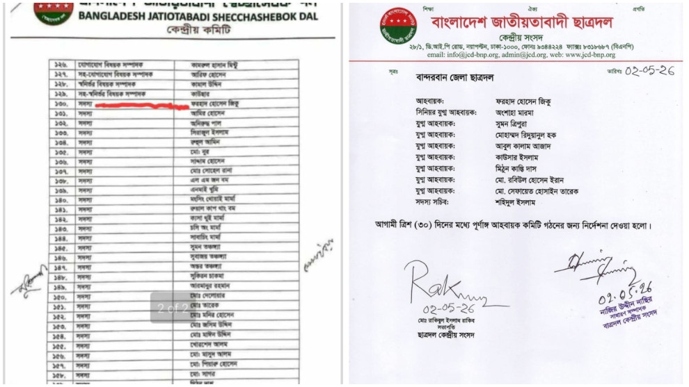 ছাত্রদলের নতুন কমিটি নিয়ে নতুন বিতর্ক শুরু