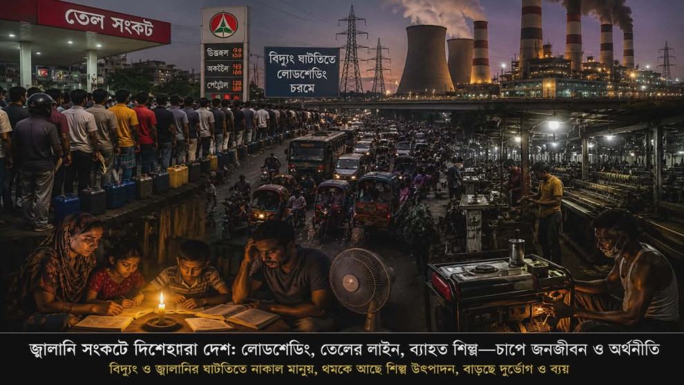 আমদানিনির্ভর জ্বালানির ফাঁদে বাংলাদেশ: সংকটে অর্থনীতি ও জনজীবন