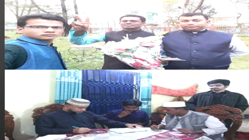 সেনবাগে এক ব্যক্তির রাজনৈতিক অবস্থান নিয়ে চলছে আলোচনা