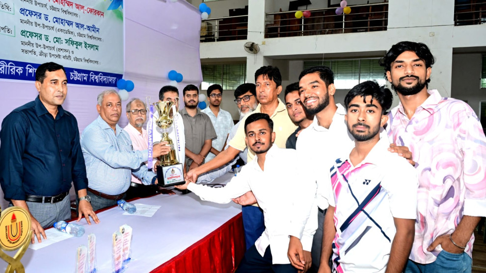 আন্তঃবিশ্ববিদ্যালয় প্রতিযোগিতায় পদকজয়ী ক্রীড়াবিদদের সংবর্ধনা দিল চবি
