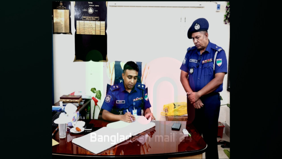 থানা পরিদর্শনে পুলিশ সুপার মিয়া মোহাম্মদ আশিস্ বিন হাছান