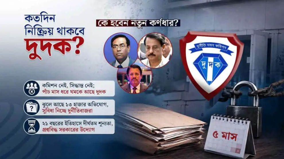 ৫ মাস ধরে কমিশনহীন দুদক, থমকে দুর্নীতি দমন
