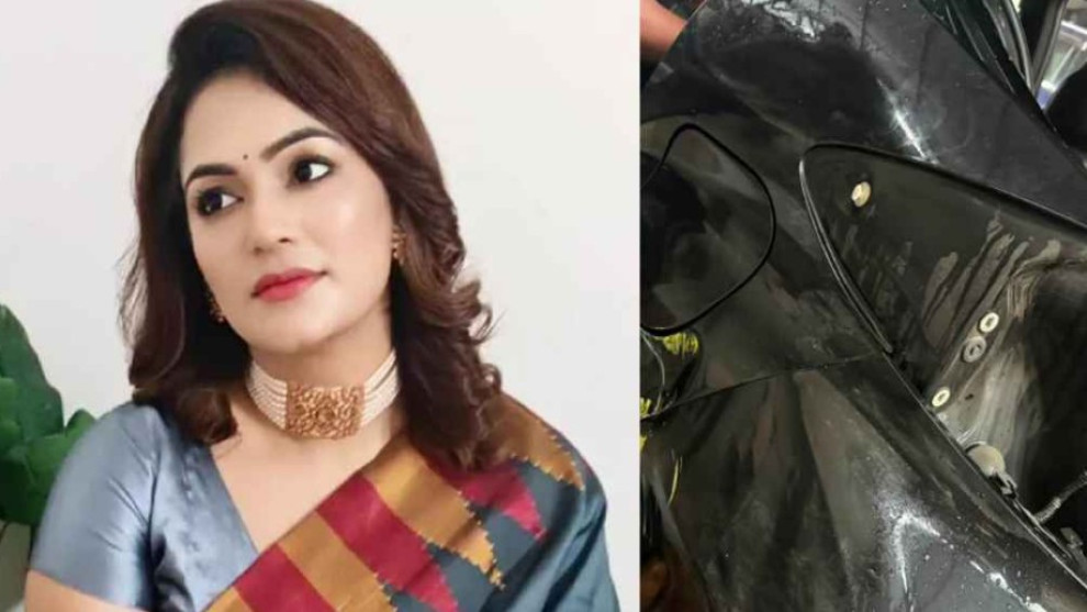 ভয়াবহ সড়ক দুর্ঘটনায় আহত মৌসুমী মৌ