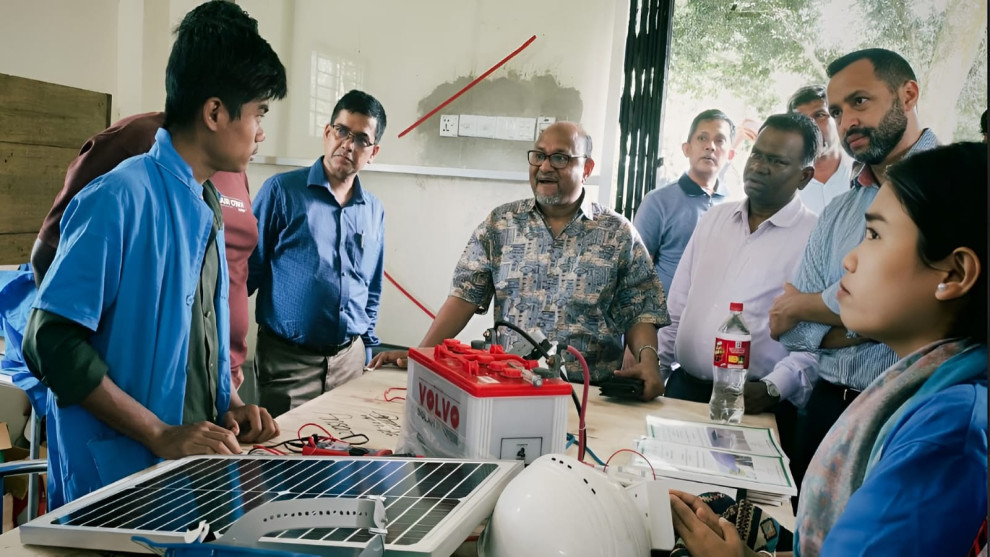 কাপ্তাইয়ে সুইডেন পলিটেকনিক ইনস্টিটিউট পরিদর্শনে শিক্ষা সচিব