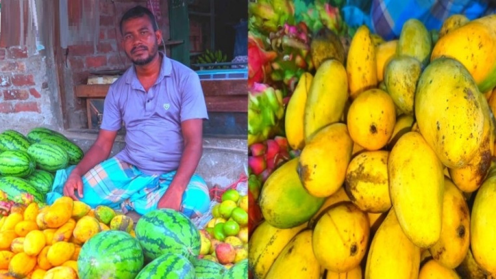 বছরজুড়েই মিষ্টি আমের স্বাদ, মিঠাপুকুরের হাটে মিলছে থাই কাটিমন