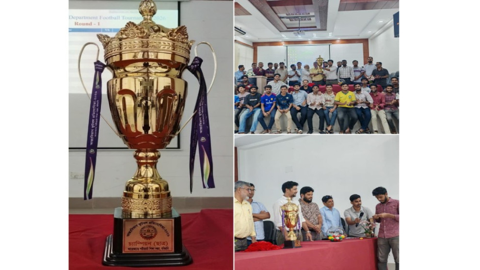 যবিপ্রবিতে আন্তঃবিভাগ ফুটবল প্রতিযোগিতার ট্রফি উন্মোচন, ফিক্সচার ড্র