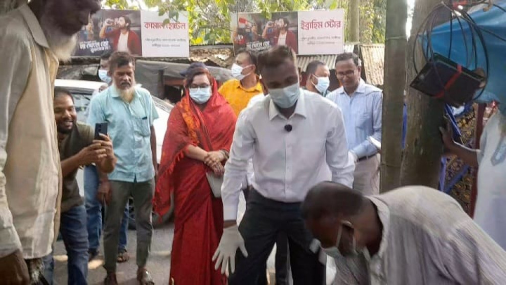 কালীগঞ্জে ডেঙ্গু প্রতিরোধ অভিযান পরিদর্শনে উপপরিচালক আহমেদ হোসেন ভূইয়া