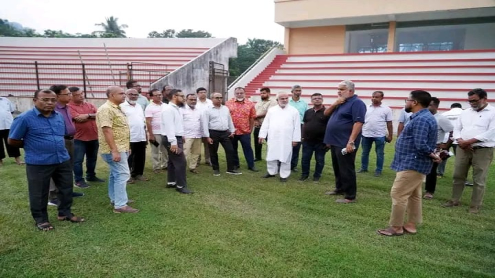 প্রধানমন্ত্রীর খুলনা সফর ঘিরে প্রস্তুতি, জেলা স্টেডিয়াম পরিদর্শনে কেসিসি প্রশাসক