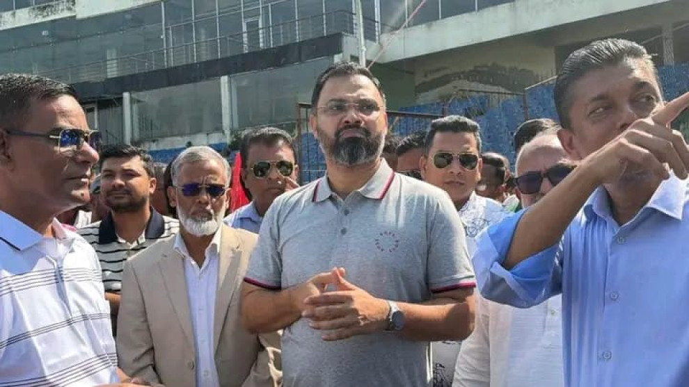 নতুন কুঁড়ি স্পোর্টসের প্রস্তুতি দেখতে খুলনা বিভাগীয় স্টেডিয়াম পরিদর্শনে ক্রীড়া প্রতিমন্ত্রী